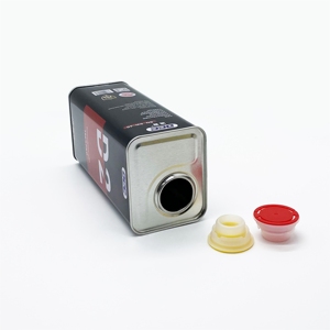 OEM/ODM Lata de Metal Rectangular Cuadrada de 1L para Lubricante, Vacía, con Tapa e Impresión Offset - Product Image 5