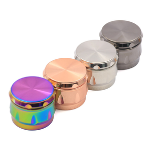 Molinillo de hierba seca de aleación de Zinc de 63 MM con logotipo personalizado de alta calidad, gran oferta, de 4 partes forma de tambor, estilo clásico - Product Image 5