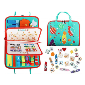Tablero Sensorial Educativo de Fieltro Montessori, Juguetes para Niños, <span class=keywords><strong>Libro</strong></span> de <span class=keywords><strong>Actividades</strong></span>, <span class=keywords><strong>Actividades</strong></span> de Aprendizaje Preescolar para Niños Pequeños - Product Image 3