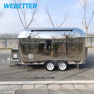 Remorque de cuisine mobile Webetter 4m entièrement équipée pour pizzas, avec four à bois, idéale pour la vente ambulante - Product Image 1