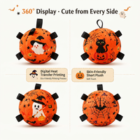Jouet interactif pour animaux de compagnie pour Halloween avec poignées en ruban pour chats et chiens