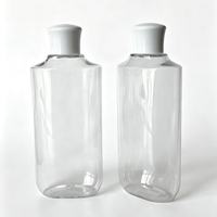 PET Kunststoff-Flasche Leerer Kosmetikbehälter mit Anpassbarer Farbe Schraubverschluss für Hautpflege-Lotion Ätherisches Öl 200ml 300ml
