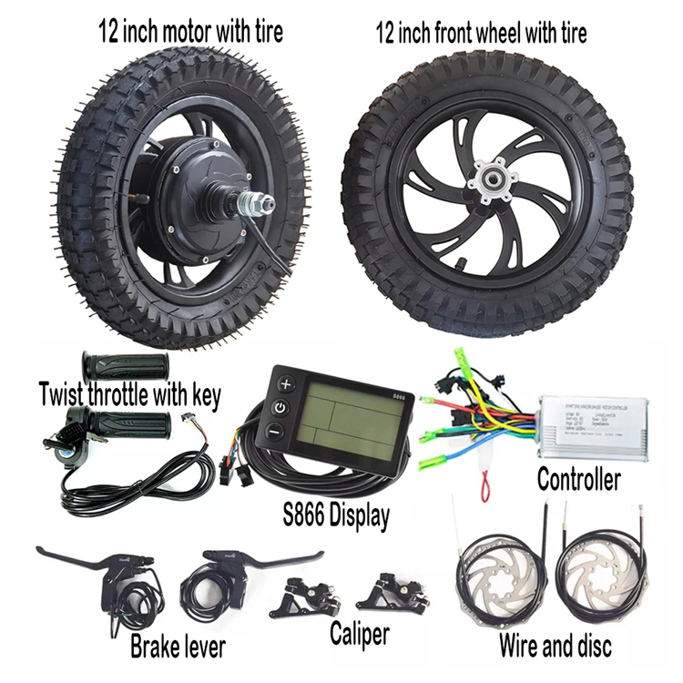 36V without chain on your scooter black