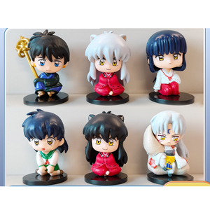 Set de 6 Figuras de PVC de Anime Japonés Kawaii de 7CM, Versión Q de <span class=keywords><strong>Inuyasha</strong></span>, Sesshoumaru y <span class=keywords><strong>Kagome</strong></span> - Product Image 2