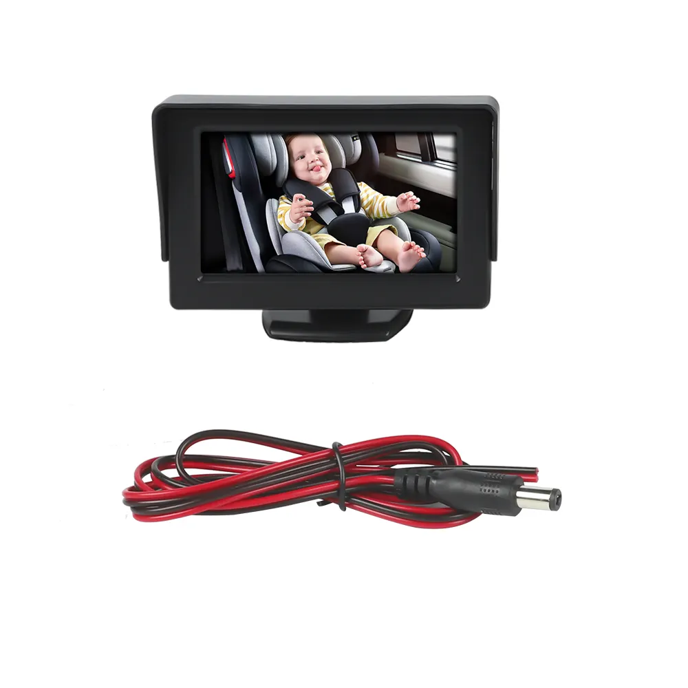 4.3 inç araba monitör TFT LCD HD ekran için ters dikiz kamera DVD yedekleme park yardımı arabalar için