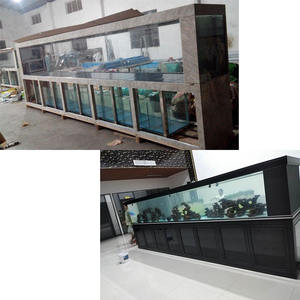 Vente en gros <span class=keywords><strong>de</strong></span> 6 mètres <span class=keywords><strong>de</strong></span> longueur d'aquarium <span class=keywords><strong>de</strong></span> poissons inversés en <span class=keywords><strong>verre</strong></span> ultra clair sur mesure - Product Image 1