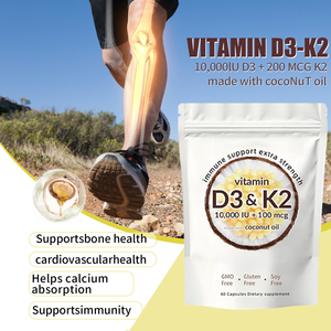 Capsules molles de vitamine d3 k2 Offre Spéciale vitamine d3 k2 10000 ui pour le soutien immunitaire et la santé des os - Product Image 6