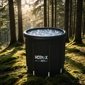 Bañera de Hielo Redonda de PVC Moderna para Recuperación en Gimnasios Domésticos, Spa Portátil para Exteriores, Diseño Aislado y Duradero - Product Image 1