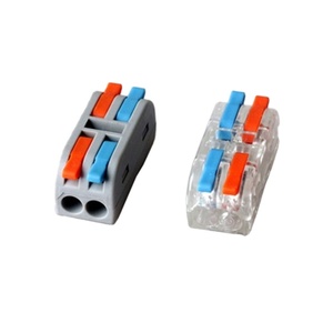 Tùy Chỉnh Mini Đòn Bẩy Các Loại Hạt 2 Trong 2 Trong Suốt Điện Nhanh Chóng Dây Khối Thiết Bị Đầu Cuối Kết Nối Đẩy Trong Thiết Bị Đầu Cuối - Product Image 1