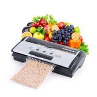 90kPa 185W 35cm verrouillage poignee rangement de rouleaux bac amovible machine sous vide soudeuse emballage alimentaire