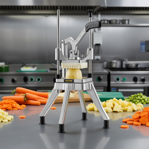 Coupe-légumes commercial Vevor à 4 lames multifonctionnel pour la découpe de fruits et légumes, usage industriel - Product Image 2