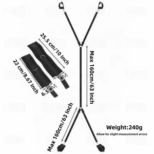 침대 게임 핸드 커프스 인기 성인 속박 구속 섹스 SM BDSM 노예 침대 속박 기어 커플과 여성을위한 섹스 토이 - Product Image 2