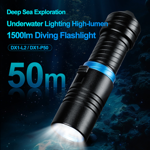 WOSEN LED Patrol <b>Light</b> Diving Flashlight Portable Rechargeable 50M <b>Underwater</b> Work Amphibious Lighting Handheld Dive Torch - Product Image 2