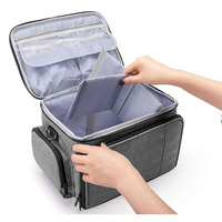 Sac de transport portable à double couche pour accessoires de cricket, sac de rangement de voyage pour presse à tasses Cricut