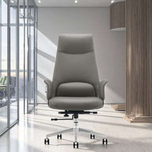 Silla de Conferencia Moderna, Ergonómica y Transpirable de Cuero con Altura Ajustable y Reposacabezas Fijo - Product Image 4