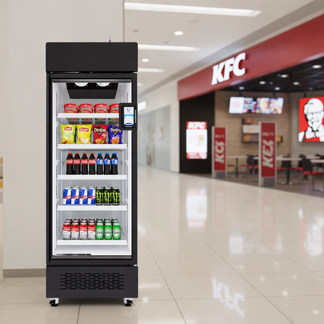 AFEN Automatic Commercial Self Service Fresh Fruit Smart Refrigerated Vending Machine AI Intelligent Monitoring