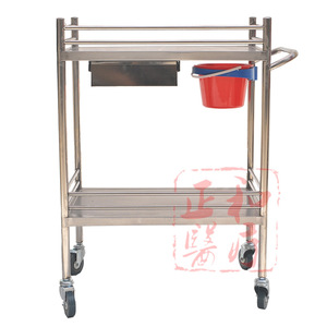 Stainless Steel Surgical Cart With <b>Wheels</b> Medical Treatment Trolley Durable Design <b>For</b> Hospital Use - Product Image 4