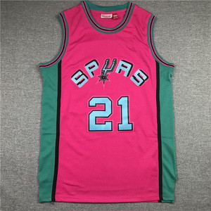 Maillot de basket-ball Spurs 21 50, uniforme rétro brodé pour adolescents et filles, gilets de sport - Product Image 3