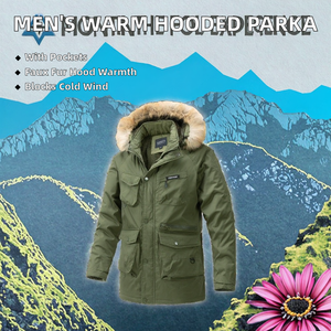 Vestes d'hiver décontractées en polaire chaude avec capuche en fausse fourrure, fermeture éclair, écologiques, respirantes et coupe-vent pour hommes Liu Ming – Vente en gros à prix abordable - Product Image 2