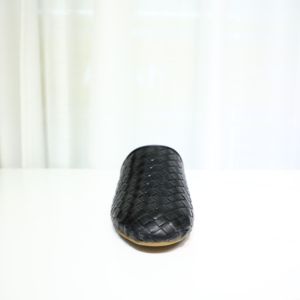 <span class=keywords><strong>Vania</strong></span>, mulas de cuero transpirables ligeras, tejidas a mano, verano, playa, invierno, primavera, Otoño, zapatos con punta estrecha, diseño superior de rafia - Product Image 4