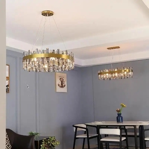 Moderne Luxe Hanglampen Kristallen Kroonluchter Goud Verlichting Led Hanglampen Kristallen Kroonluchter - Product Image 5