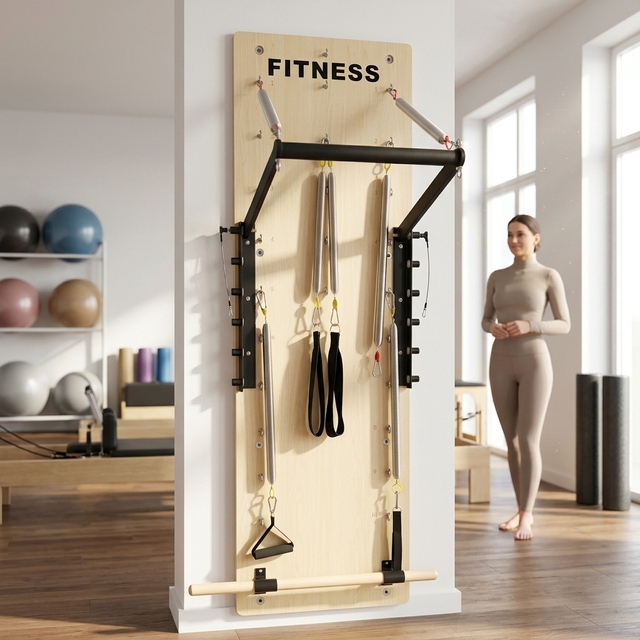 GELILAI CE Certificated High End Commercial Studio Pilates Wall Unit Wood Durable Health