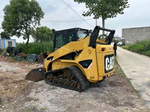 Chargeuse compacte sur chenilles CAT 257B jaune, équipement de construction d'occasion - Product Image 6