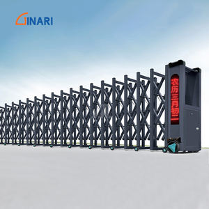 Porte coulissante électrique motorisée, porte coulissante industrielle en aluminium rétractable électrique - Product Image 5