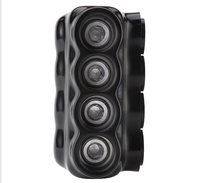 Conectores de Cable Eléctrico Negros UL QMS-S500-4, Conectores Multi-Tap Aislados, Terminales LUG de Entrada de un Solo Lado, UL y No UL