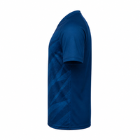 Jersey Sepak Bola Pria dengan Desain Gradasi Ombre Tonal Jacquard V-Neck Cepat Kering 100% Poliester untuk Tim Klub.