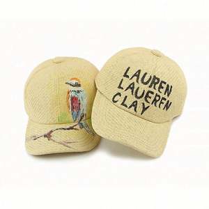 Nouvelle Casquette de Baseball en Paille Été 2025 Homme Femme Personnalisée Anti-UV Peinte à la Main Graffiti - Product Image 4