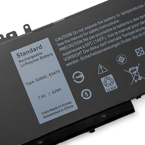 Batterie en polymère pour ordinateur portable <span class=keywords><strong>DELL</strong></span> 535NC <span class=keywords><strong>E5470</strong></span>, original, usine - Product Image 2