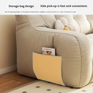 Modern Style U-shaped <strong>Bean</strong> <strong>Bag</strong> Sofa Lazy Dormitory Chair Comfortable Long <strong>Sitting</strong> Sleeping Fabric Foam - Product Image 3