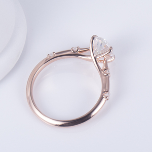 MS-639 donne moda oro Vermeil gioielli in <span class=keywords><strong>argento</strong></span> 925 <span class=keywords><strong>anello</strong></span> <span class=keywords><strong>solitario</strong></span> - Product Image 3