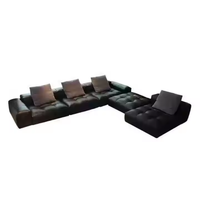 Canapé modulable pliable et minimaliste en tissu compressé Design de chaise paresseuse pour le salon et la chambre à coucher Caractéristique inclinable pour les hôtels