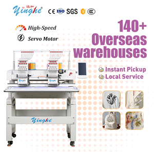 Máquina de Bordar Computarizada Yinghe de <span class=keywords><strong>2</strong></span> Cabezas y 9 Agujas para Gorras y Camisetas, Nueva - Product Image 1