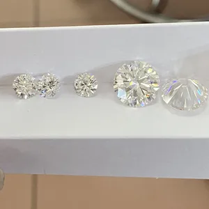 실험실 성장 다이아몬드 가짜 다이아몬드 D vvs 우수 컷 최고 백색 느슨한 moissanite 12mm 6 캐럿 다이아몬드