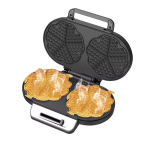 Temperature Control Stainless Steel Panel Heart <b>Waffle</b> <b>Maker</b> Non-Stick Double <b>Waffle</b> <b>Maker</b> - Product Image 1