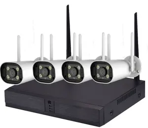 Grosir Cctv sistem pengawasan nirkabel Wifi dengan pemasok Nvr Kit kamera Ip