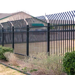 Panneau de clôture de sécurité en métal noir de 6 pieds, revêtement poudré, clôture de sécurité pour cour - Product Image 4