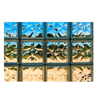 Brique de bloc de verre creux en cristal clair personnalisé pour décoration extérieure et escalier Options de conception personnalisées