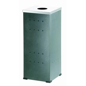 Cestino Quadrato Oxidon 2210 Bidone per Rifiuti in Metallo per Uso Esterno - Product Image 1