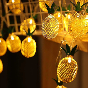 Pineapple Lamp Led Retro Heart Shape Christmas Battery Box String Light Wedding <strong>Background</strong> Decoration Student Children Gift - Product Image 2