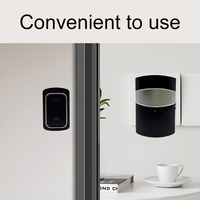 Sonnette sans fil pour maison et appartement, portée de 130 m, 38 mélodies, alimentation par batterie/prise, faible consommation, clignotement couleur, sonnette de sécurité