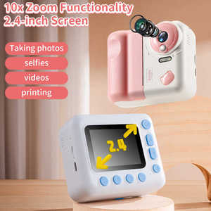 10X Zoom Selfie imprimible niños imprimir Cámara juguete para regalo con juego SJY-V19 niños cámara de impresión instantánea 2,4 'pantalla 1080P Video - Product Image 5