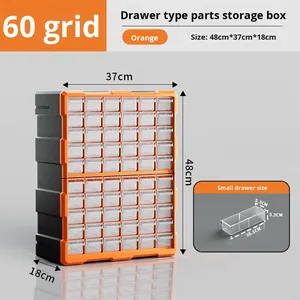 Choice Fun Multi-Grid Plastic PP Caja de herramientas apilable Organizador de oficina rectangular <span class=keywords><strong>para</strong></span> <span class=keywords><strong>almacenar</strong></span> convenientemente <span class=keywords><strong>tornillos</strong></span> y hardware - Product Image 4