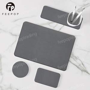 Luxury Feepop Contemporary Home <strong>Accessories</strong> Set Eco-Friendly Rectangle Dish Drying Tray Soap Holder Self-Absorbent Diatomite ISO - Product Image 3