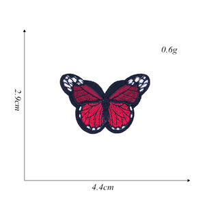 Patch en tissu de broderie papillon multicolore de dessin animé bricolage vêtements accessoires Patch repassage dos colle timbre de broderie en Stock - Product Image 6