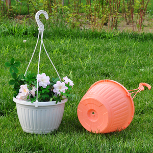 Tongronbo — jardinière ronde suspendue en plastique, de haute qualité, pour le jardin, la maison - Product Image 4