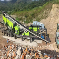Concasseur mobile de pneus YDPZ80-8530 : Installation rapide de centrale de concassage de roches pour un retour sur investissement élevé et des coûts d'exploitation réduits